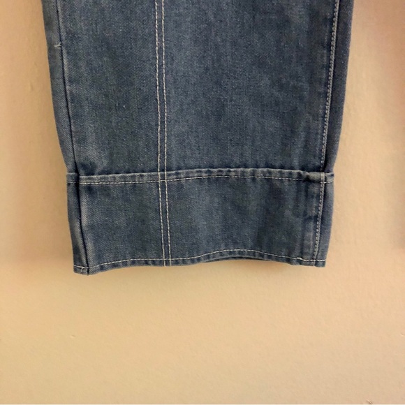 Kashieca x Rhett Eala Wide-Leg High-Waisted Medium Wash Jeans - Picture 5 of 10